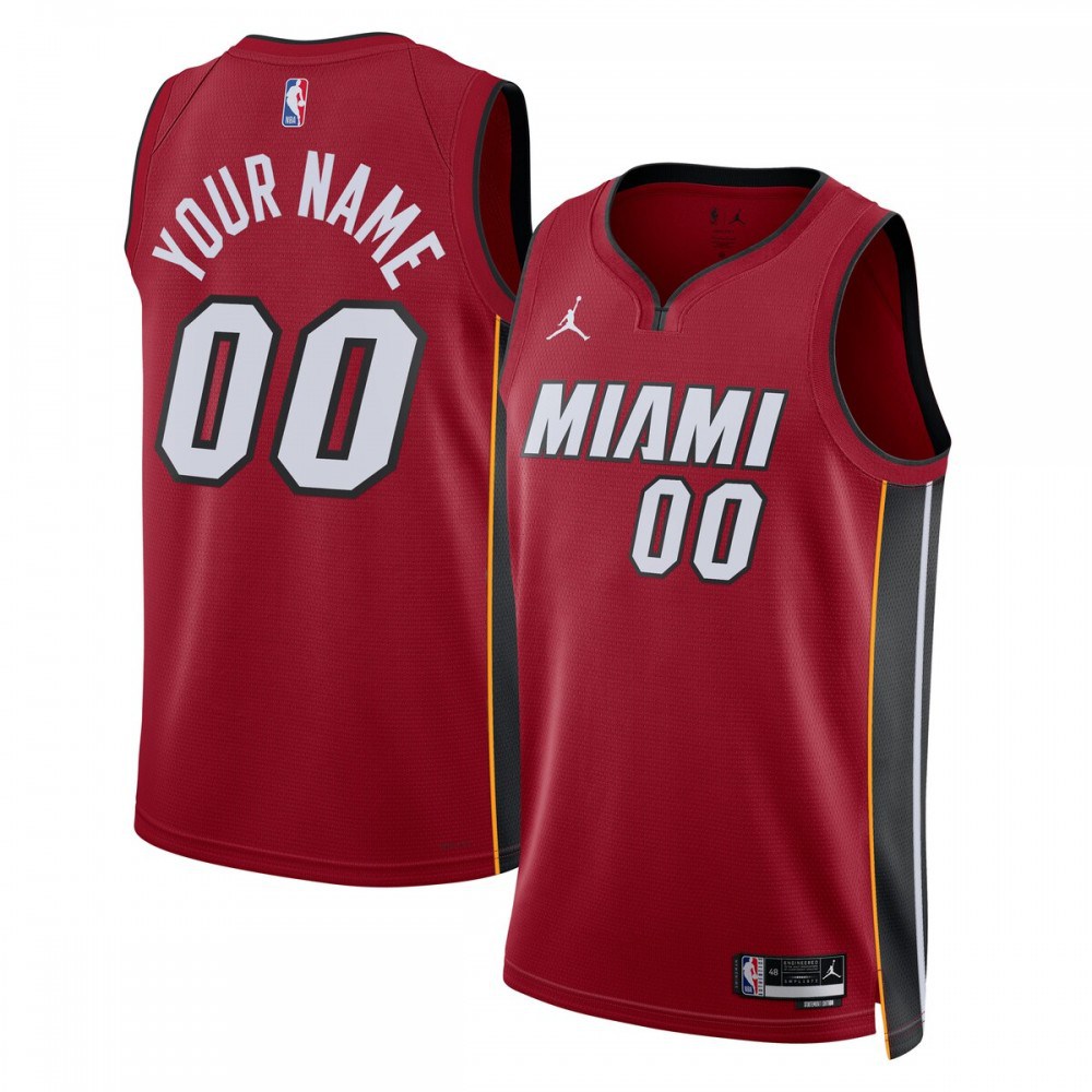 Miami Heat Jordan Brand Unisex 2022/23 Swingman Custom Jersey - Statement Edition - Red-Pro Kit Vault | Brand New 26/27 Sports Jerseys